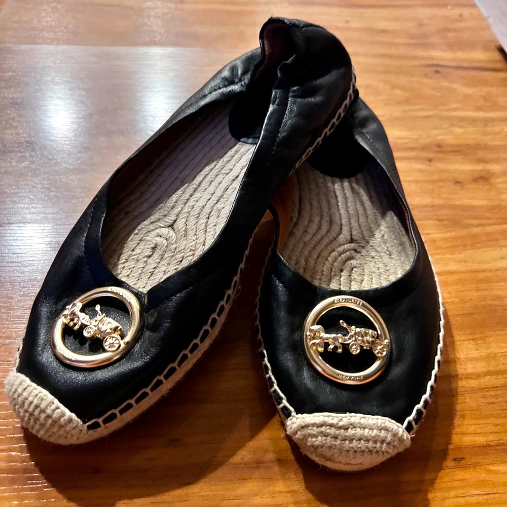 Coach flat shoes, only used twice.
